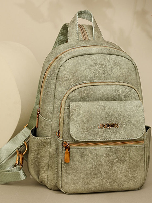 跨境休闲时尚多用背包简约通勤大容量旅行双肩包胸包单肩包女背包