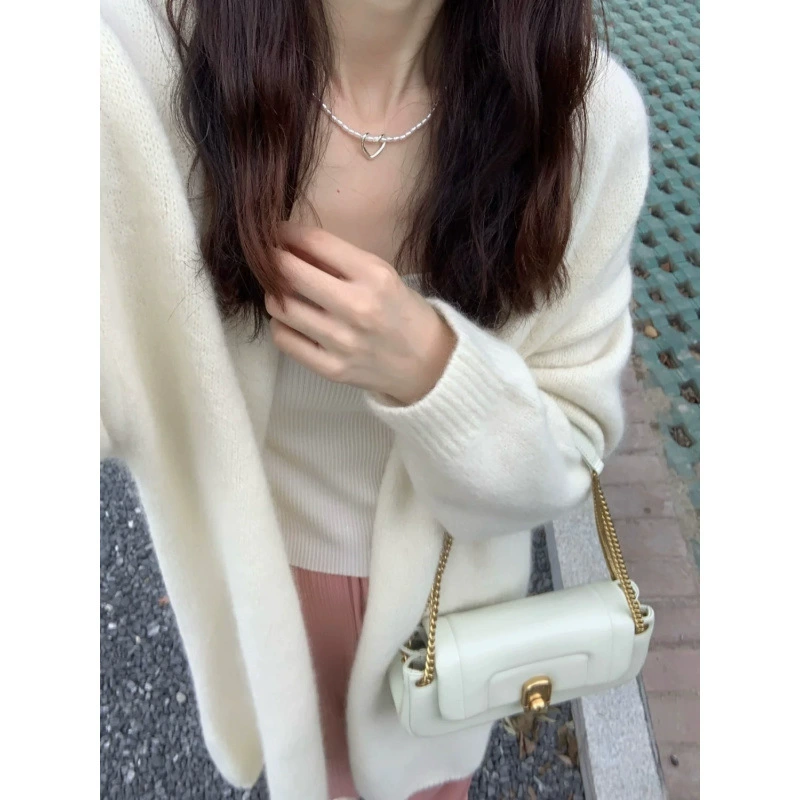Кардиган, милый цветной свитер, куртка, oversize
