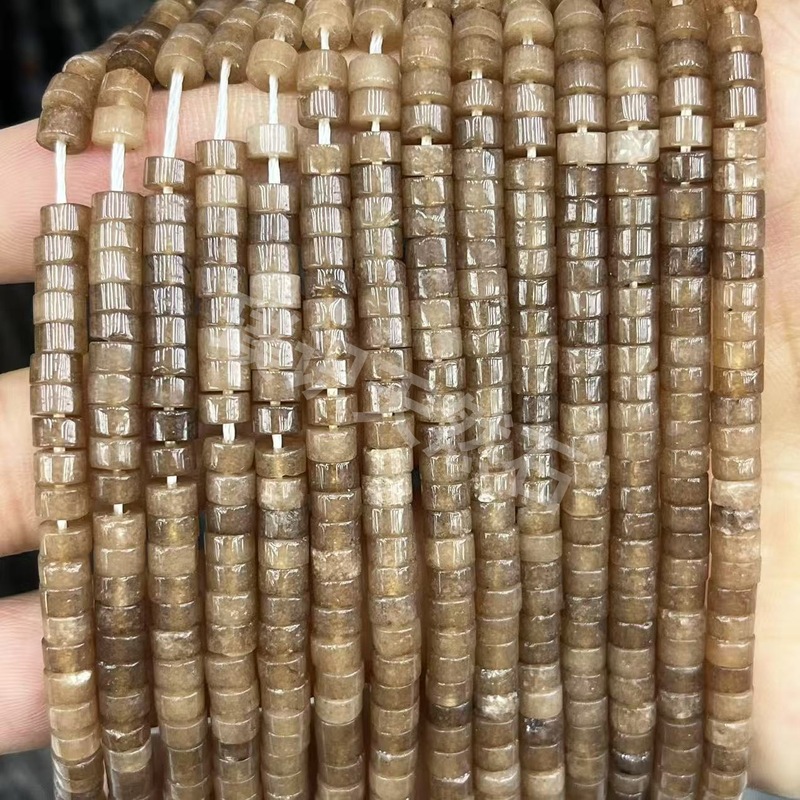 2*4mm天然石管珠隔片散珠玉髓青金水晶圆柱隔珠diy饰品配件批发|undefined