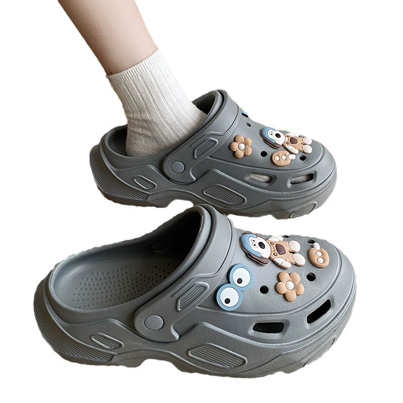 Slide, summer slippers, cute non-slip footwear platform, cartoon comfortable shoes for beloved