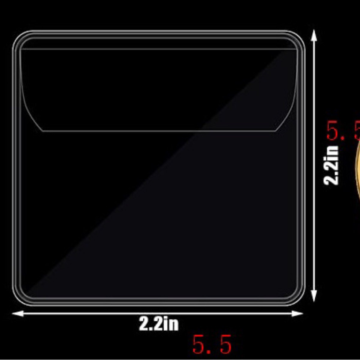 Suministro a largo plazo bolsa de colección de monedas conmemorativas de pvc transparente película de plástico bolsa de insignia de pvc bolsa de almacenamiento de monedas de voltaje