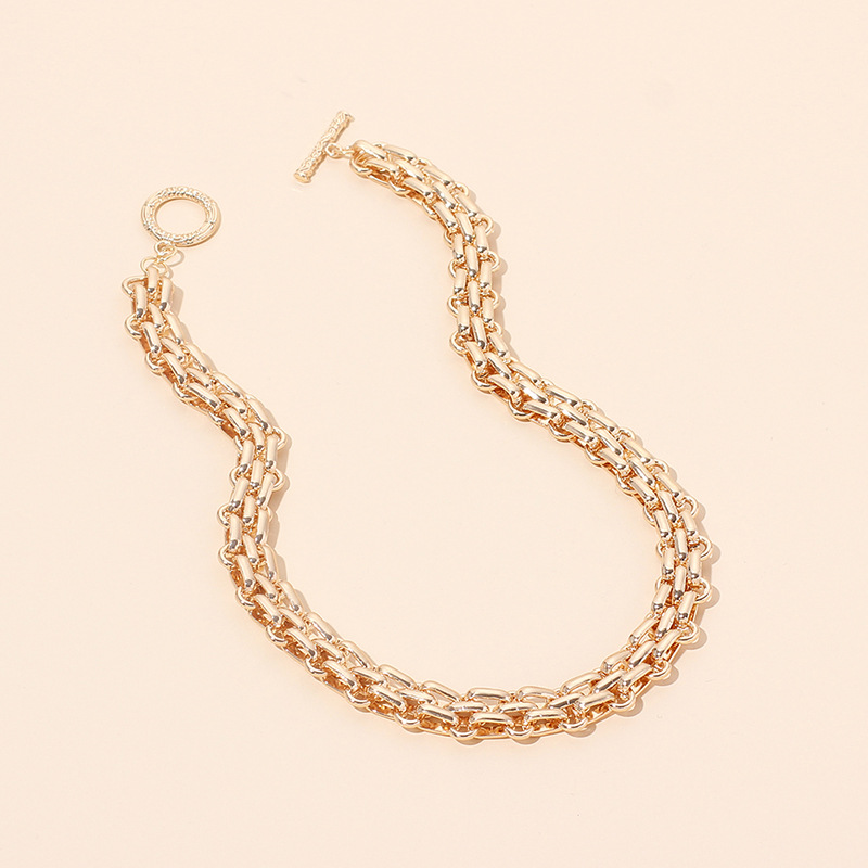Hip-Hop Vintage Style Alloy Solid Color Women'S Jewelry Set display picture 4