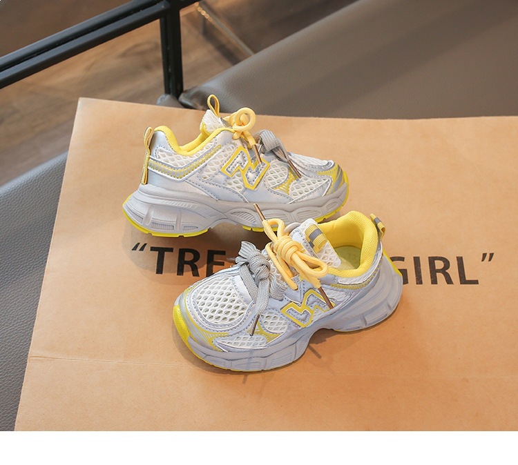 Atmungsaktive Mesh Sneakers Für Mädchen Modische Dad Schuhe_voghion.com