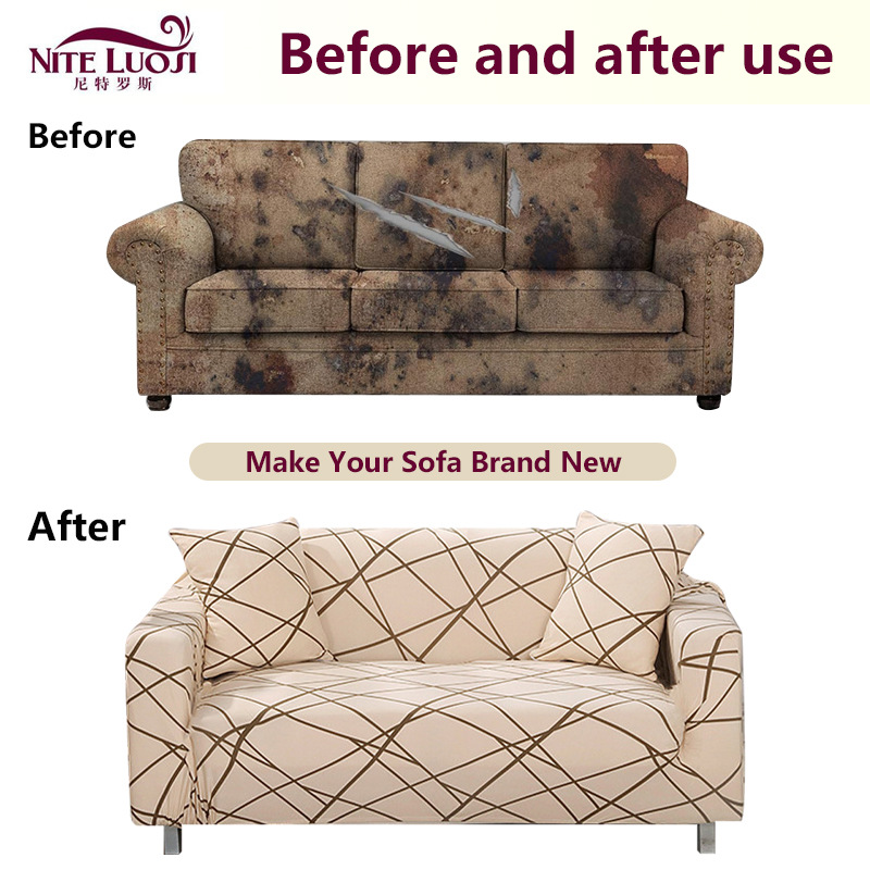 Simple modern sofa cover all-inclusive elastic knitted single three-person solid color sofa cushion universal sofa towel wholesale