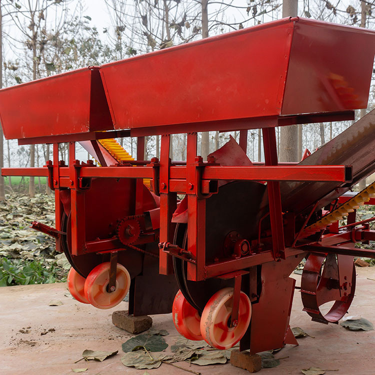 双行四座大葱移栽机 拖拉机牵引栽葱机 辣椒苗移栽机