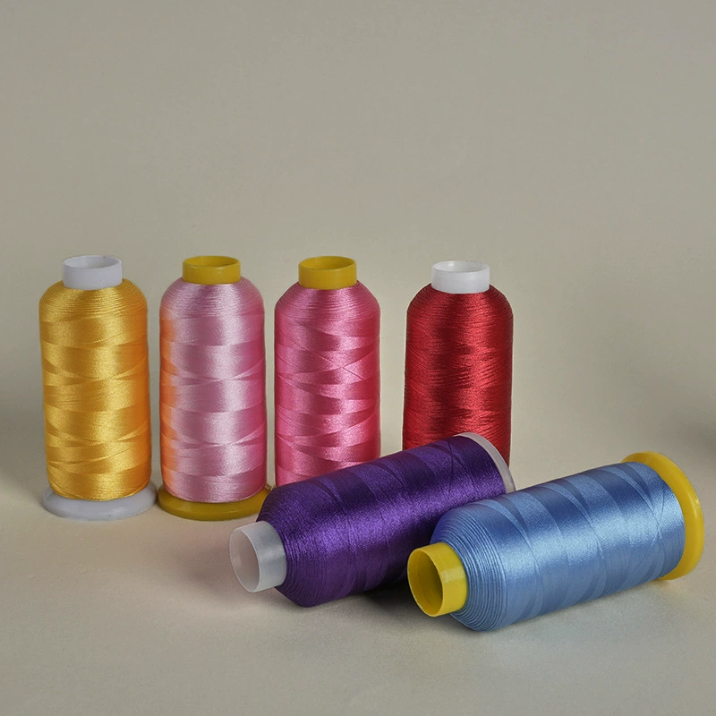 Нитки для вышивания 108D/2 полиэстер- viscose, OEKO-TEX сертифицировано, цвета швейной машины высокой скорости
