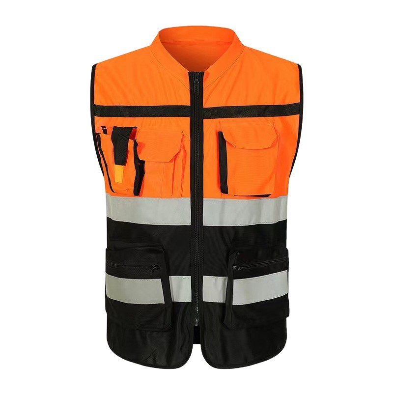 Nuevas herramientas transfronterizas nuevas tácticas brillantes reflectoras compuestas chaleco de seguridad de servicio chaleco de bolsillo múltiple