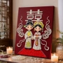 卧室实木客厅手工珍珠画