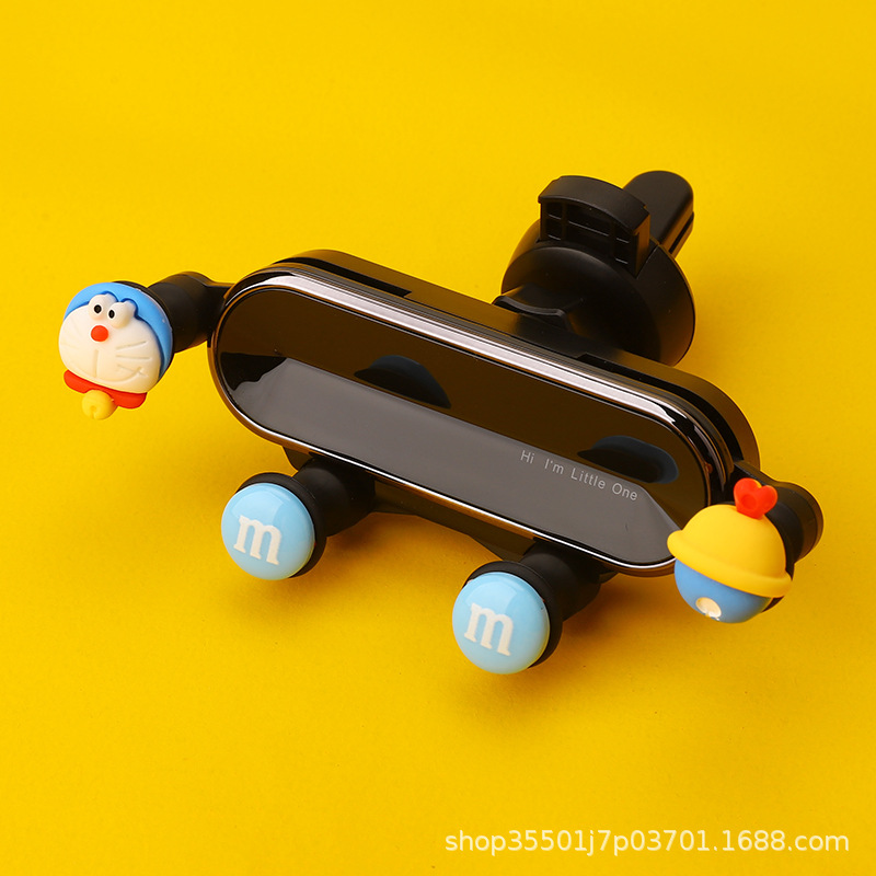 Coche soporte de teléfono móvil coche de navegación 2023 nuevo lindo conejo coche salida de aire coche soporte fijo marco