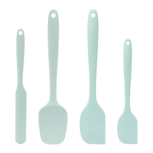 Baking tools cream spatula kitchen integrated all-inclusive non-stick cookware salad stirring silicone scraper 4-piece set