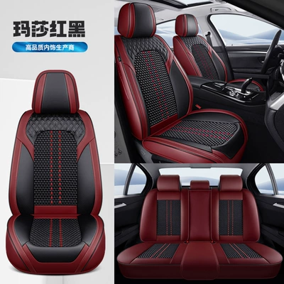 Cushion Seat Cover, Four Seasons Pad - massa-red-and-black-standard-edition-3