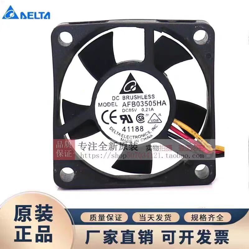 Afb03505Ha Delta 3510 5V 0.21A 3cm Miniature Ball High Air Volume Cooling Fan