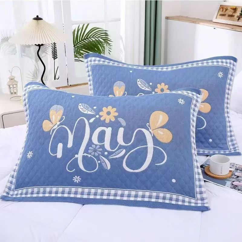 메이플라워 나비블루 베개커버