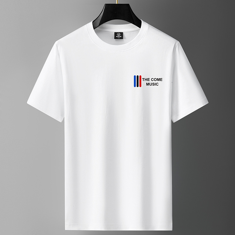 Men's Short-Sleeved T-Shirt, Pure Cotton, Summer 2026 New Style, Sporty, Loose Fit, Student Half-Sleeve, Trendy, Versatile, Trendy Brand T-Shirt