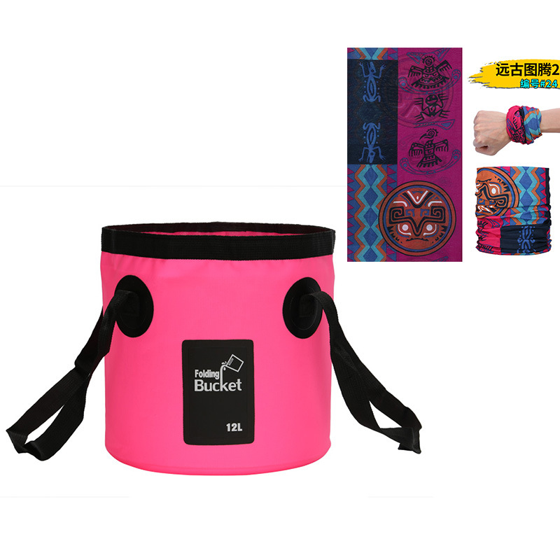 新型手提げ旅行袋釣り桶折り畳みバケツバッグ屋外便利旅行洗車バケツ屋外防水袋