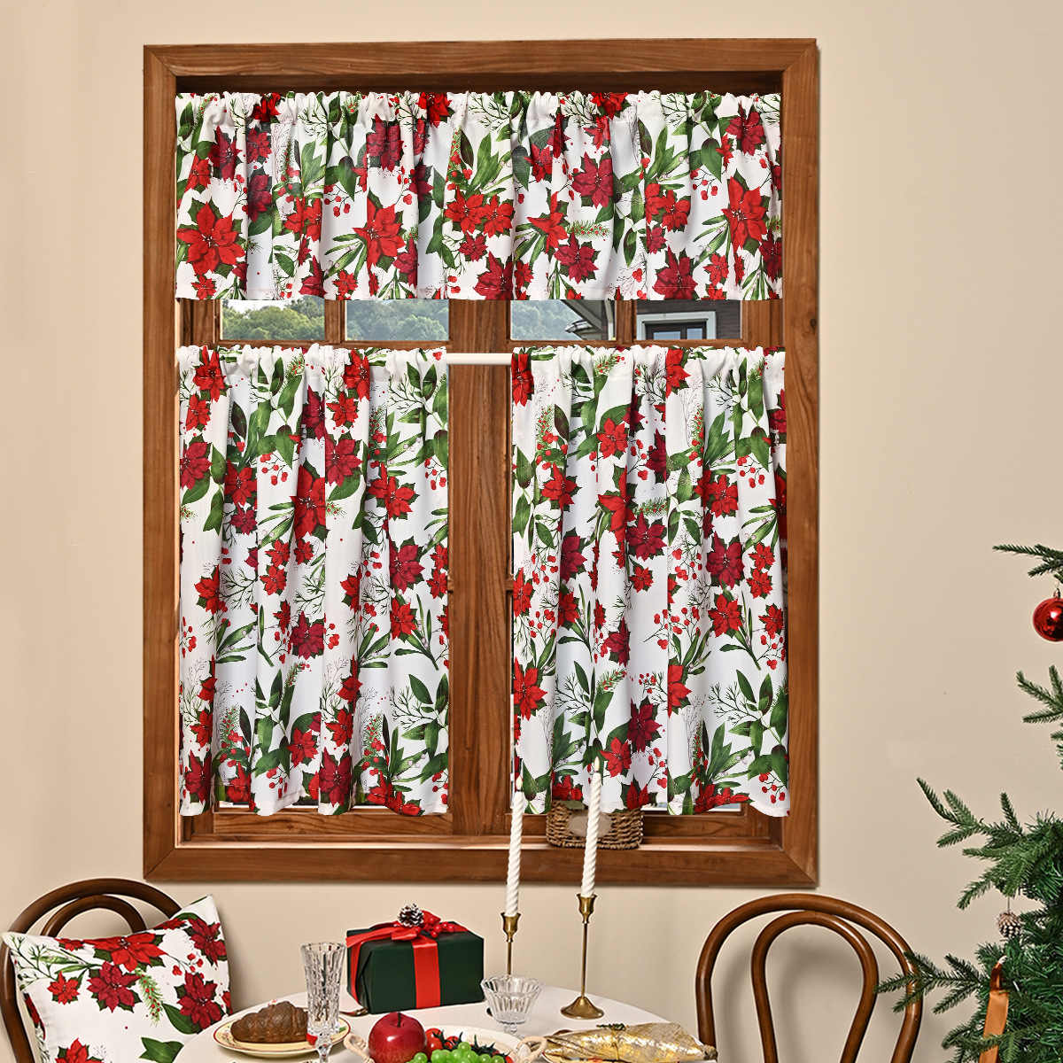 Nuevas cortinas de Navidad transfronterizas cortinas