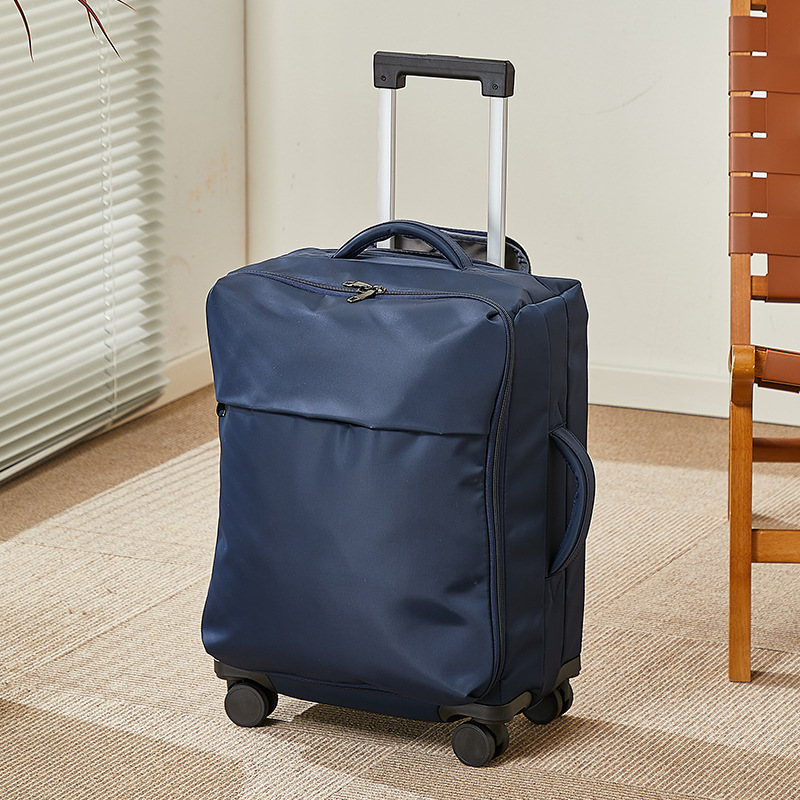 Maleta de nylon transfronteriza 20 pulgadas maleta de viaje ultraligera puede embarcar en bolsa de tela ligera de aluminio puro tracción rueda universal
