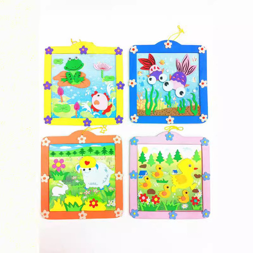 (EVA Sticker Series) Handmade Puzzle Wholesale DIY Sticker Art Wholesale Children's Educational Material Package Gift