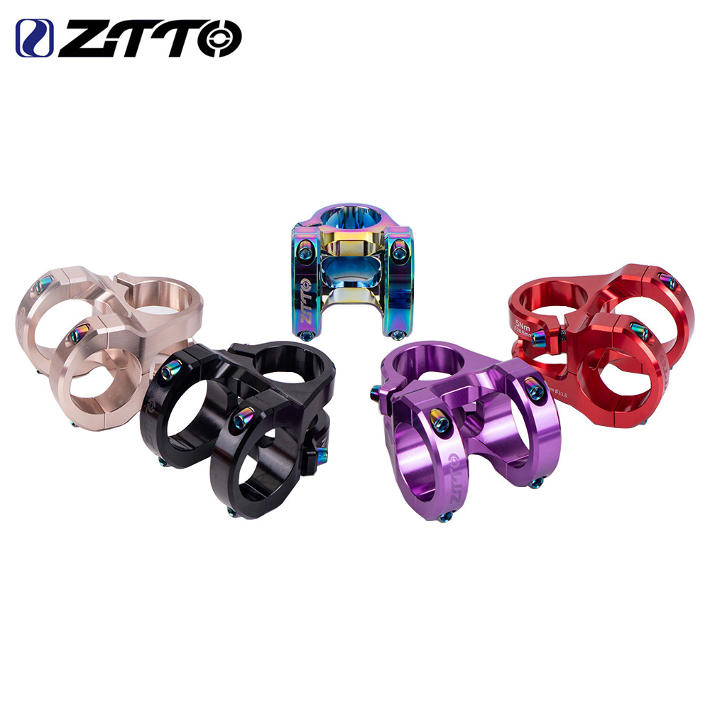 ZTTO manillar de bicicleta de montaña colorido mango corto elevador de velocidad de caída de aleación de aluminio completo CNC hueco 31,8*35mm