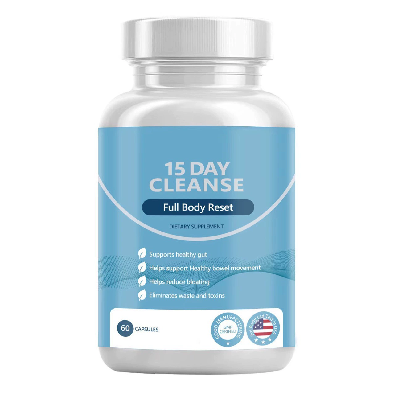 Кросс-бордерные TK горячие продажи [готовый склад] чистящие капсулы 60 капсул 15-дневные ОЧИЩАЮЩИЕ КАПСУЛЫ