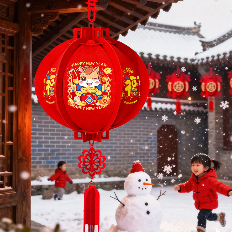 2026年新型新年提灯 屋外装飾 不織布 中国風 ショッピングモール 新築祝い 新年飾り