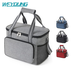 Cross-border hot selling portable Oxford cloth thermal bag wholesale outdoor ice bag large capacity lunch bag lunch box handbag