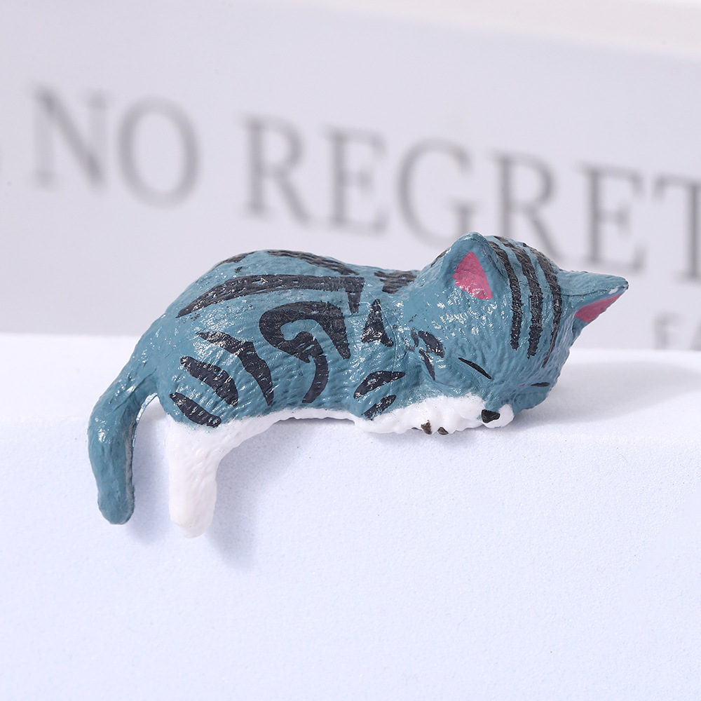 4호 줄무늬 회색 크롤링 고양이 2*2*4cm