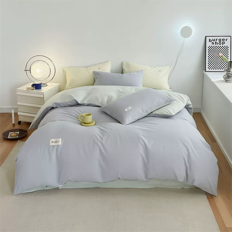Set, sheet, bedspread, simple and elegant design, 4 piece set, 3 piece set