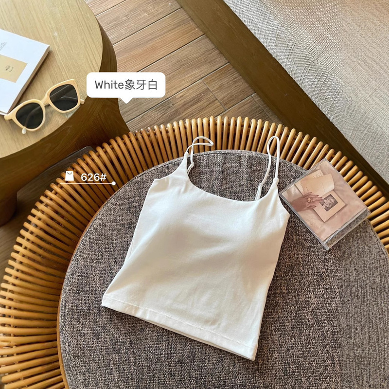 Le Fear-Spring and Summer New Joker Shoulder Strap Fixed One Cup Women's Slim Fashionable Beautiful Back
