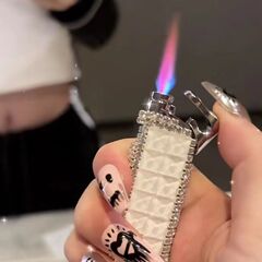 镶钻高级打火机礼物送闺蜜网红点烟器爆款时尚女士