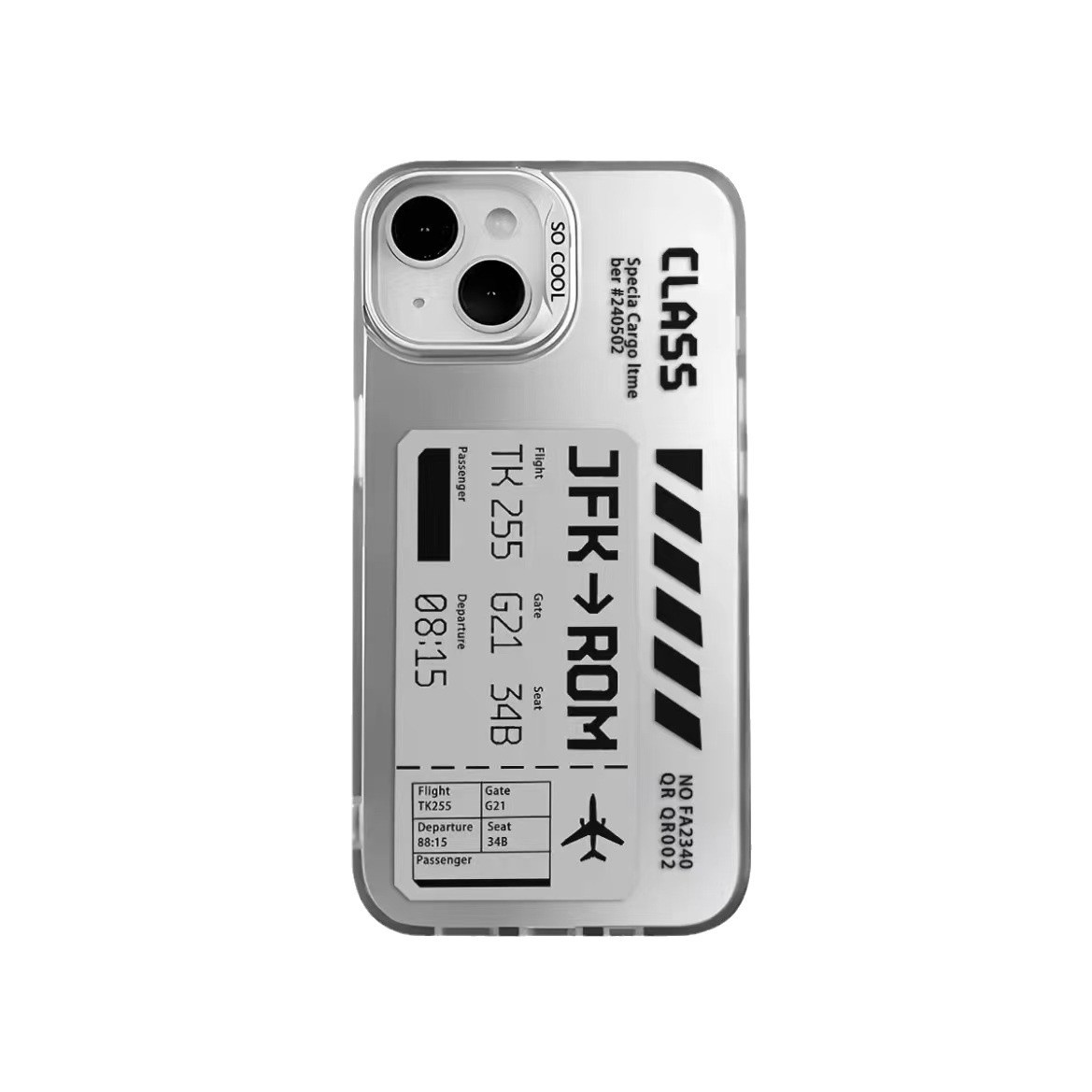 Etiqueta de embarque de la marca de moda para funda para teléfono móvil iphone16 Apple 15promax/14 anti-caída 13pro12 Europa y América