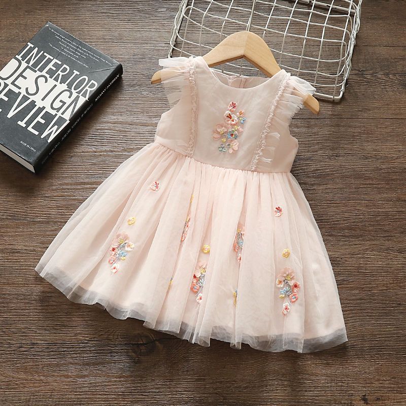 Girls Dress Summer New Gauze Skirt Summer Kidsren's Fashionable Baby Girl Princess Dress Tutu Skirt Kidsren's Skirt