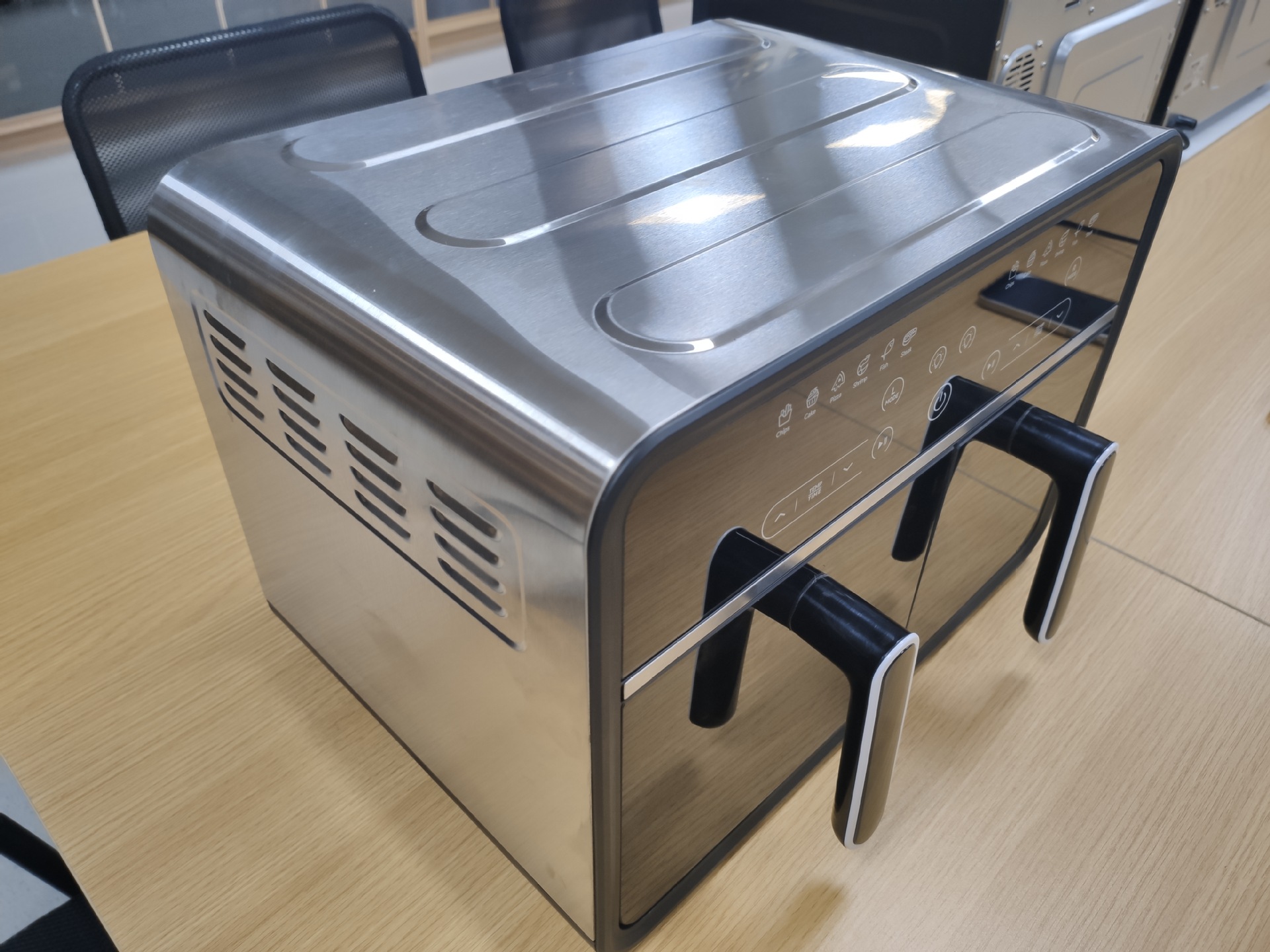 10L pequeña freidora de aire doméstica pantalla electrónica automática multifuncional de fábrica de comercio exterior personalizada KF10 image 4