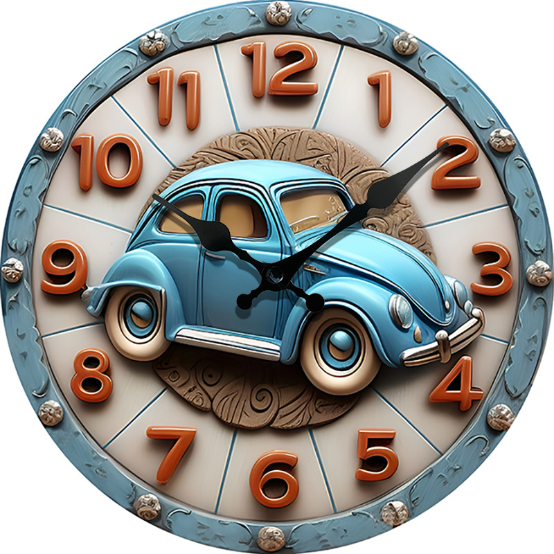 Reloj de efecto pseudo-estéreo nuevo de venta caliente transfronteriza, reloj de estilo de caricatura real, reloj de animales