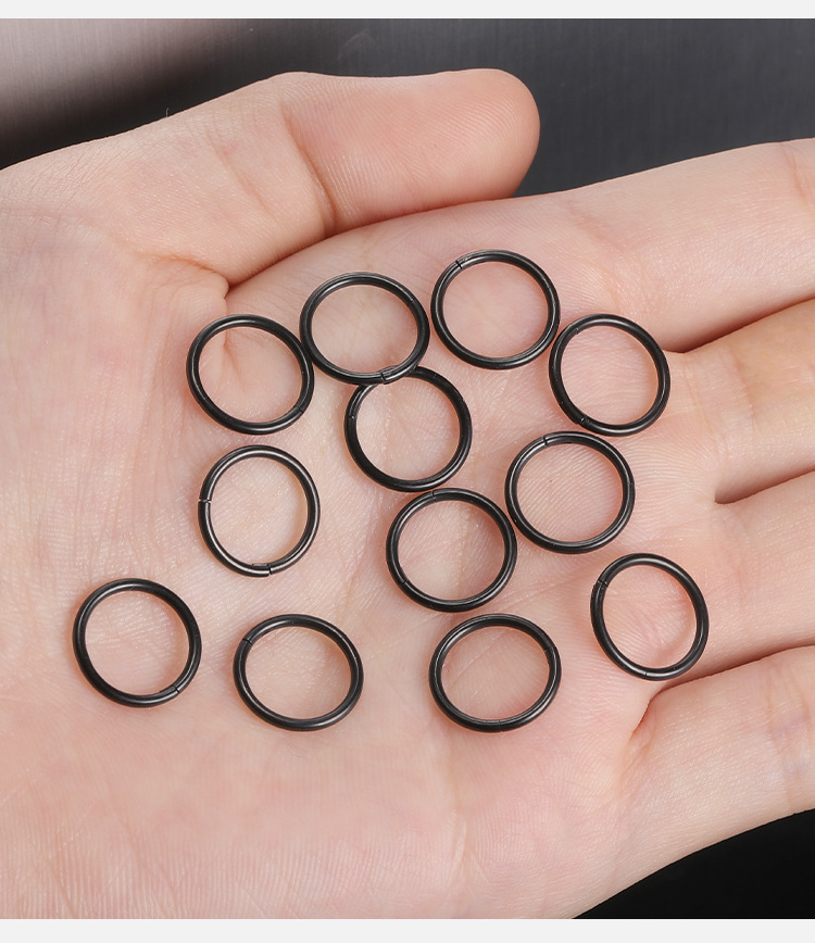 Retro Circle Titanium Steel Nose Ring 1 Piece display picture 3