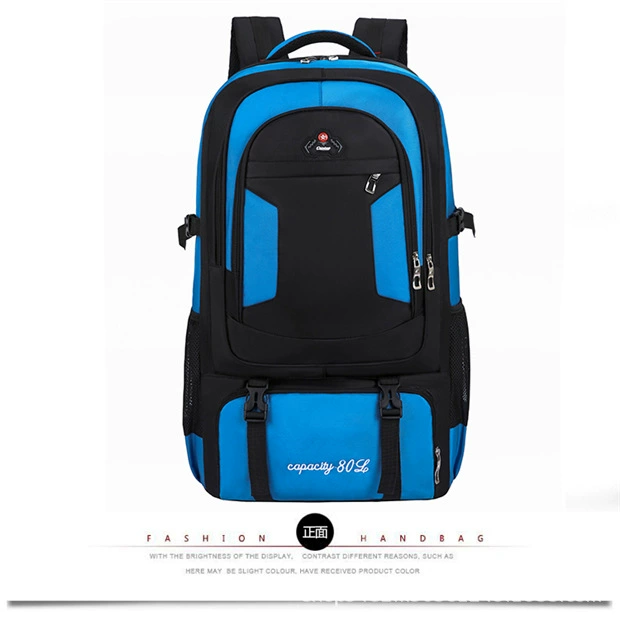 Capacious backpack, sports travel bag for traveling outside climbing