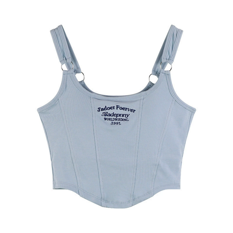Tube Summer Top — Bra-Style Crop with Cups, One Size (Black/Blue/White/Gray)