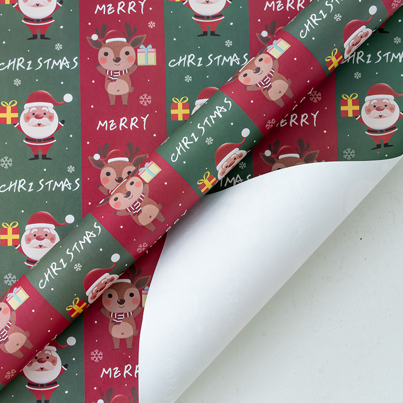 新しいクリスマスプレゼント包装ギフト紙diyバッグ紙スポット卸売り|undefined