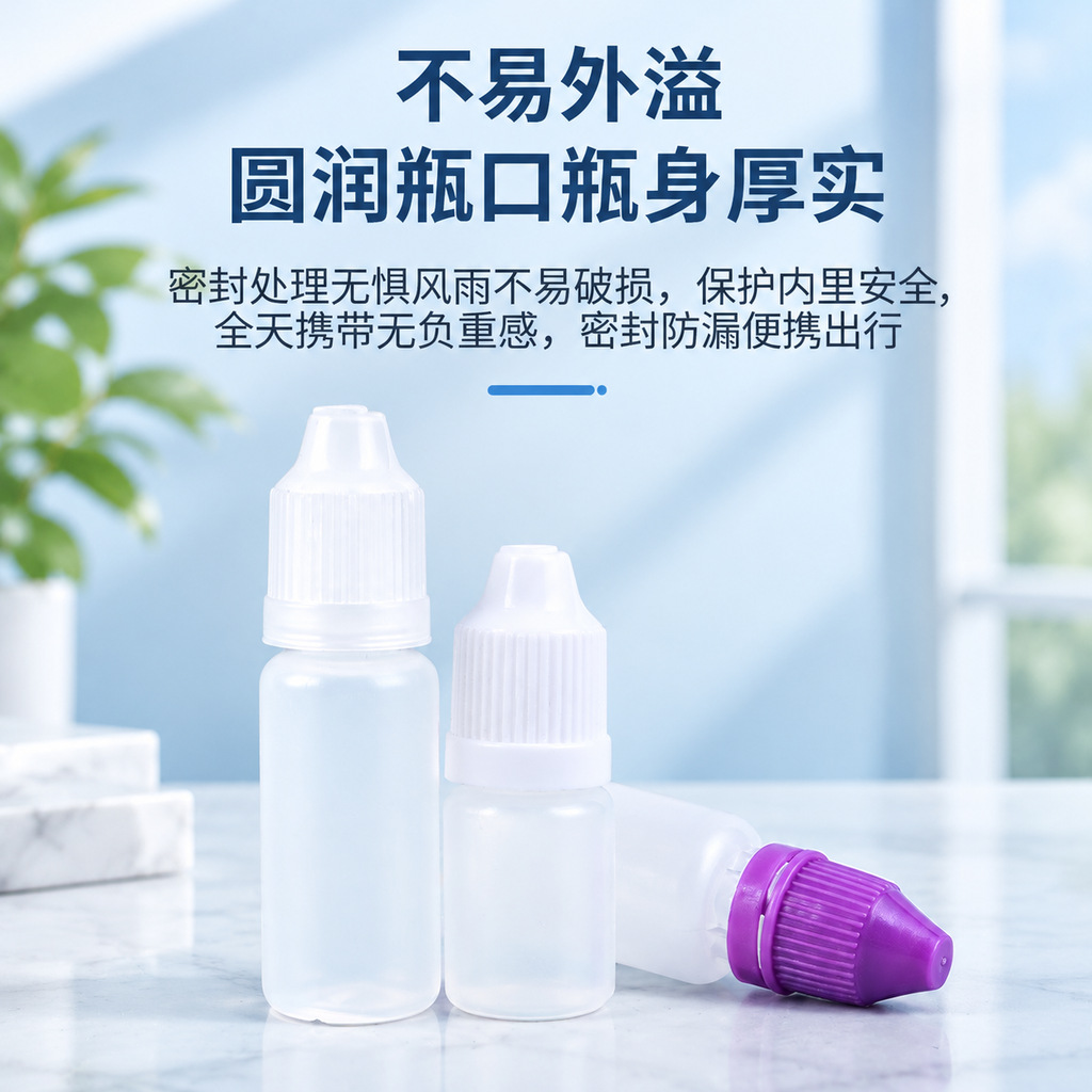 现货5ml10ml pe注油瓶眼药水液体分装瓶子挤压瓶透颜料瓶精油瓶