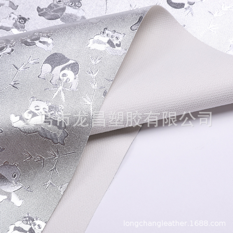 Pore-patterned 0.5mm sheepskin leather silver pvc leather bag packaging material stationery leather fabric pic 9