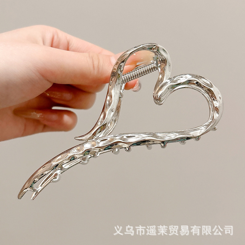 咖色磨砂抓夹女2025年新款发夹后脑勺大号发量多鲨鱼夹子发卡头饰|undefined