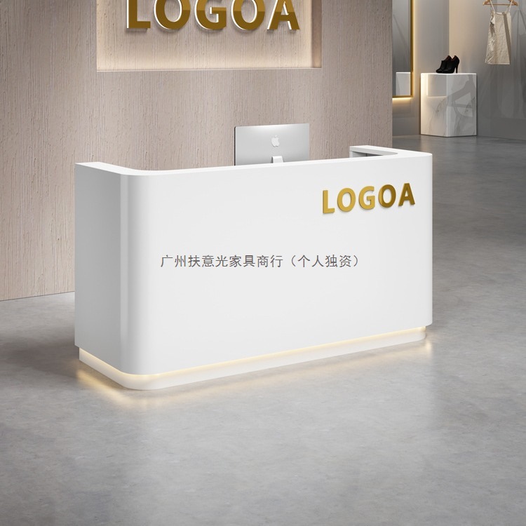 Cashier Small Shop Counter Beauty Salon Clothing Store Simple Modern Paint Bar Company Front Desk Reception Desk