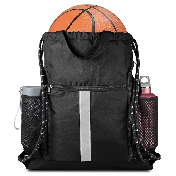 Cross-Border Hot-Selling Outdoor Sports Large-Capacity Backpack Drawstring Fitness Bag Basketball Summer Camp Training Backpack