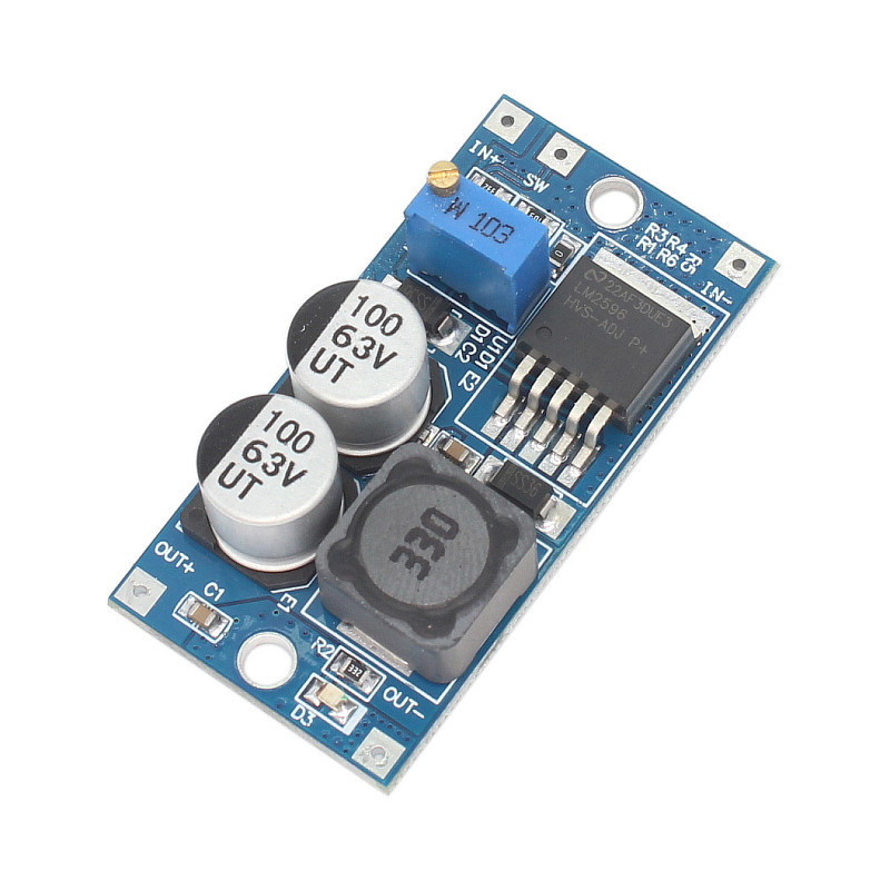 LM2596HV直流高电压降压板5V-60V48V转3V-24V 3A可调稳压模块15W