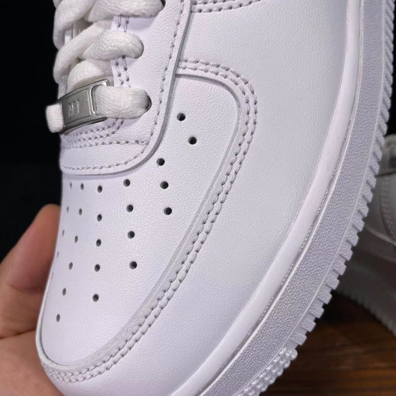 純正オリジナル AF1 '07Low エア フォース ワン ピュア ホワイト ナイロン 公式メンズ レディース シューズ スポーツ レジャー スニーカー ドロップシッピング|undefined
