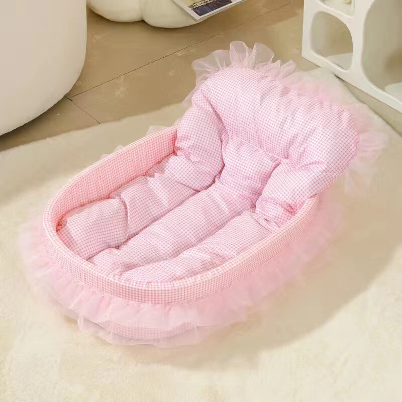 猫の巣四季通用超ソフト冬保温猫の巣お姫様風幼猫の巣は全部ペットベッドを囲んで三点セットです。|undefined