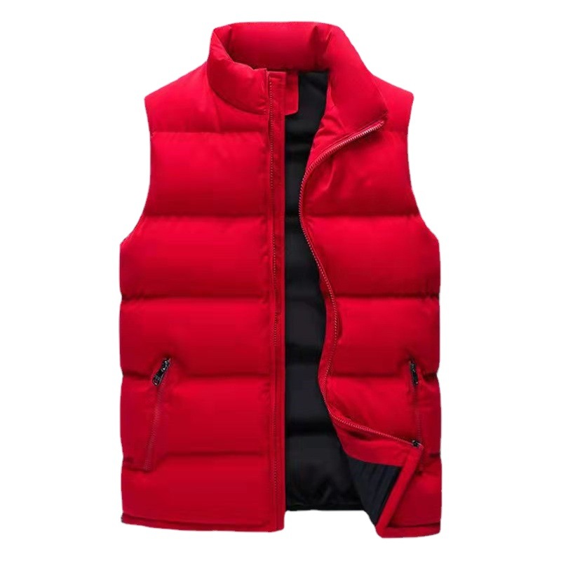 Cross-border European size casual men's vest men's autumn and winter warm down cotton vest Amazon FBA factory supply and marketing