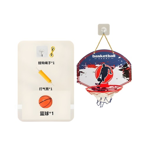 Indoor Basketball Hoop for Kids with Adjustable Height, Hot Selling Baby Basketball Sports Toy, Outdoor Cartoon Style Shooting Frame