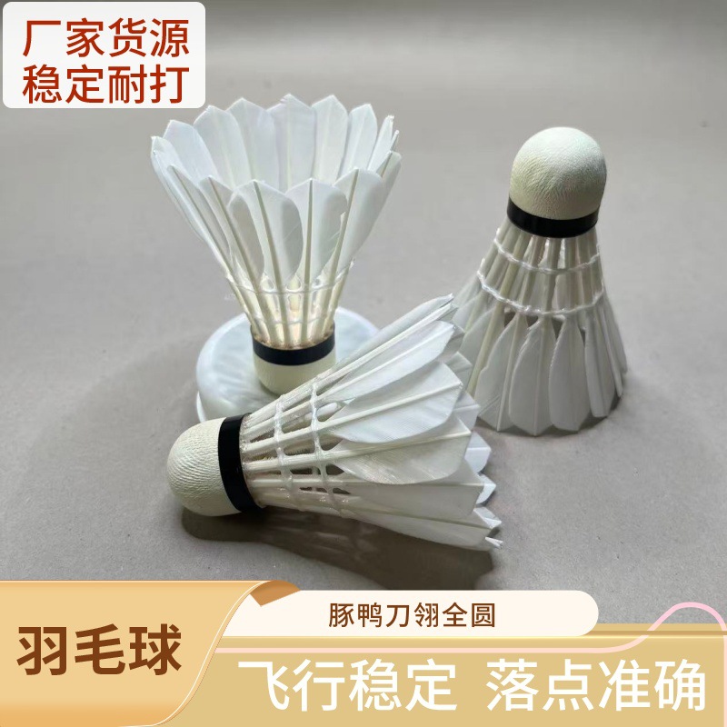 Badminton Shuttlecock with Full-Circle Double Ball Head, High Strength and Toughness, Professional Competition Training, Durable and Stable Flight