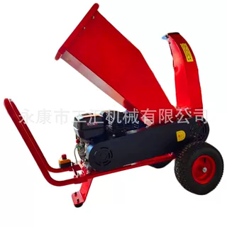 卧式树枝粉碎机汽油枝条粉碎机大马力多功能园林械小型家用商用